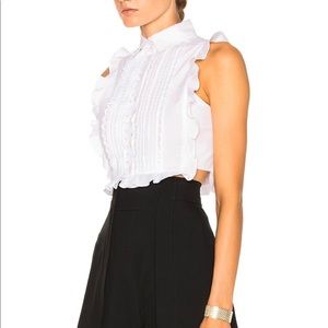 marissa webb white crop top